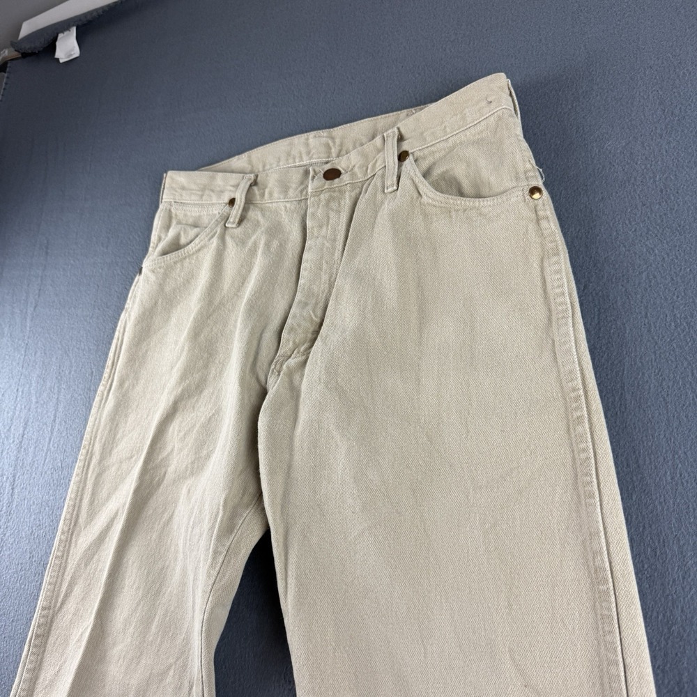 Vintage Wrangler Jeans Men's 32x29* Tan Cowboy Cut USA Bootcut Rodeo 13MWZ